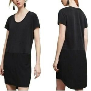 Anthropolgie Dolan Loren Left East Coast Dress Short Sleeve Stretch Black 8P